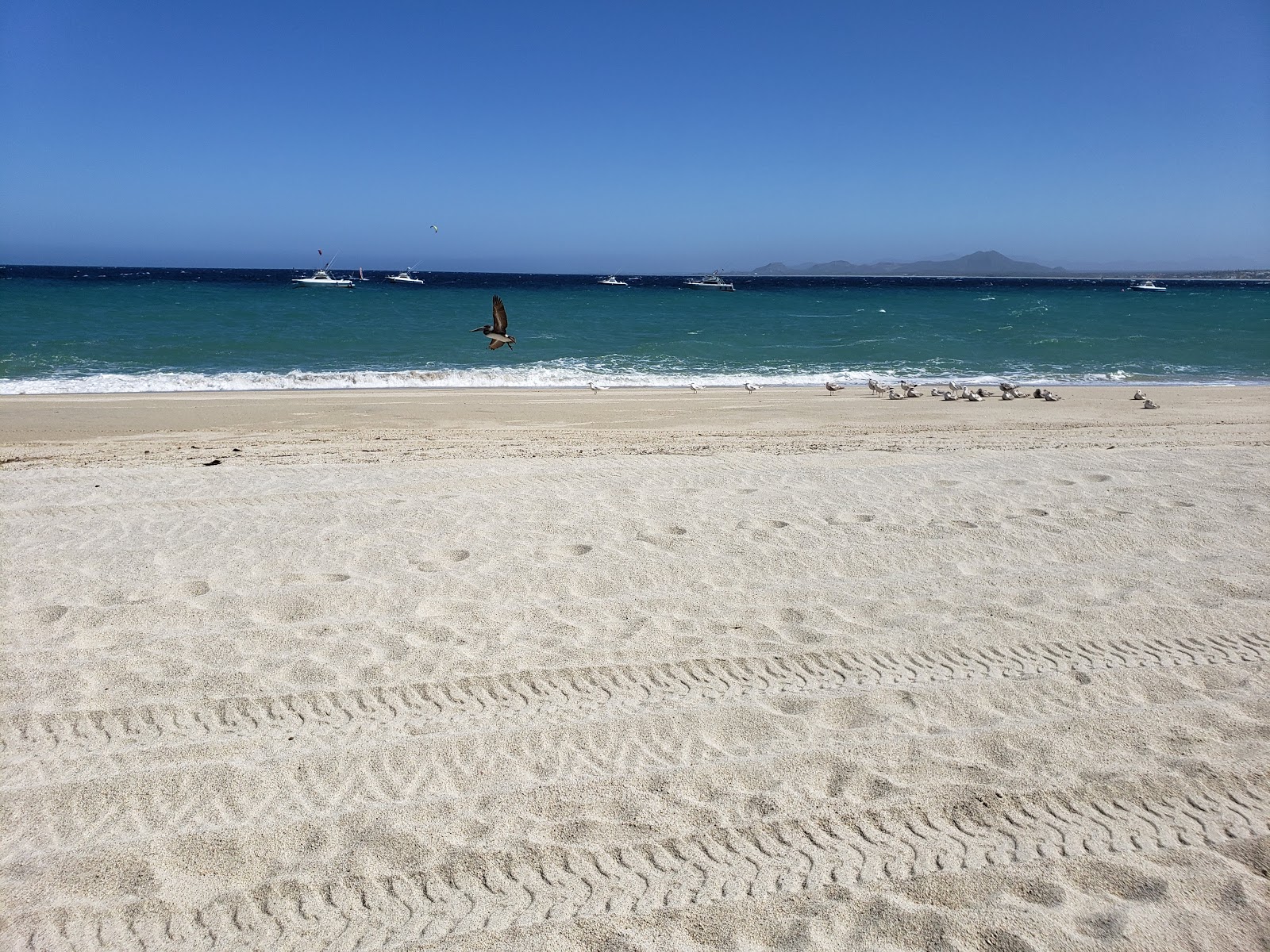 Photo de Playa Los Barriles avec l'eau cristalline de surface