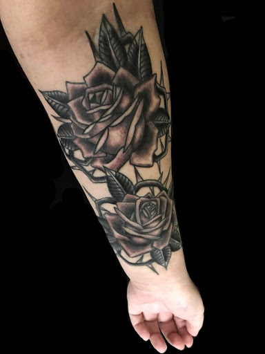 Explore trapezius tattoo ideas, creative tattoo ideas in Santa Cruz, available at Paradise tattoo