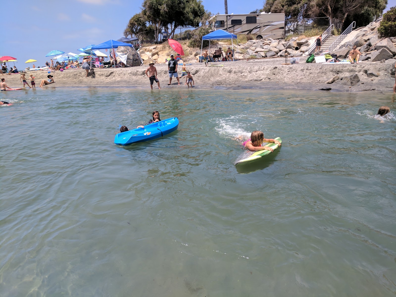 Foto av San Elijo beach - bra husdjursvänlig plats för semester