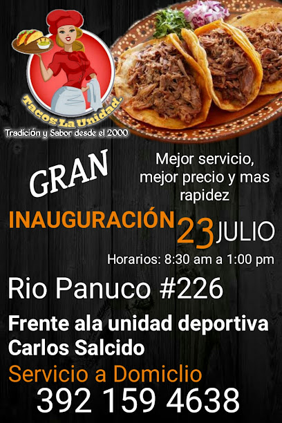 Tacos la unidad - Río Pánuco 226, Riveras de Zula, 47880 Ocotlán, Jal., Mexico