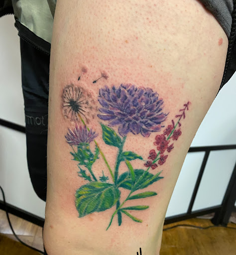 Explore moon tattoo ideas, creative tattoo ideas in Puyallup, available at Inkstaind Tattoo Studio