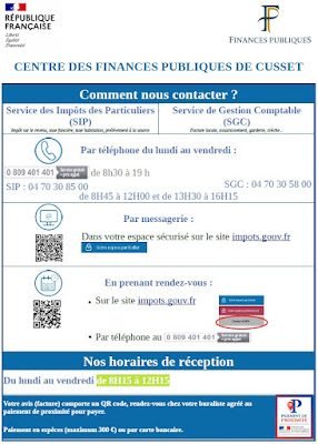 Service de Gestion Comptable de Vichy (ex trésorerie) à Cusset