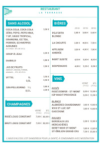 Menu du La Terrasse (restaurant traiteur) à Mercin-et-Vaux