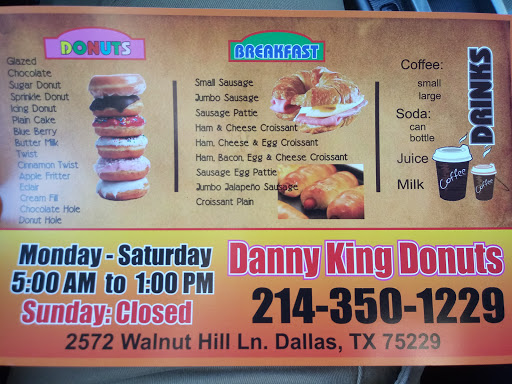 Donut Shop «Danny King Donuts», reviews and photos, 2572 Walnut Hill Ln, Dallas, TX 75220, USA