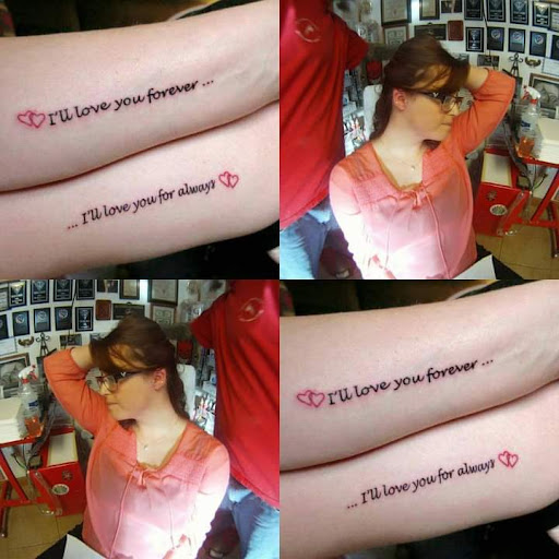 Explore thigh tattoo ideas for females, creative tattoo ideas in Elko, available at Custom Tattoos and Body Piercing Studio