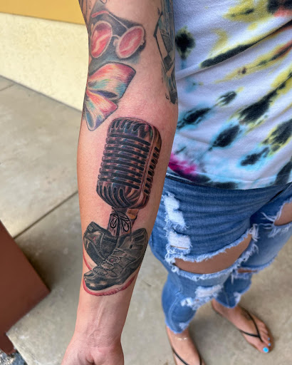 Explore hadestown tattoo ideas, creative tattoo ideas in Tampa, available at Emphasis Tattoo