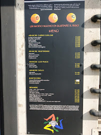 Carte du ARANCINI E NON SOLO ROSTICCERIA SICILIANA à Reggio Calabria