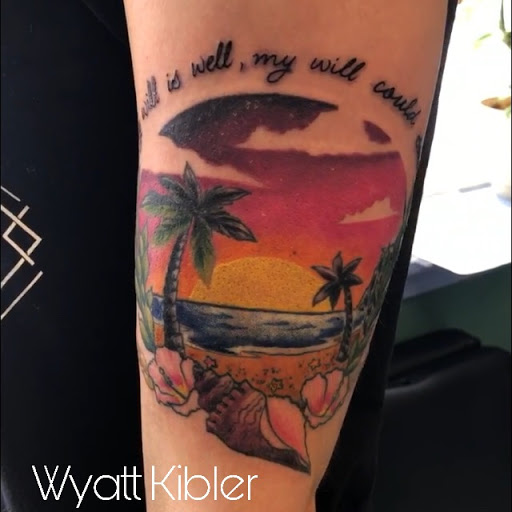 Explore letter tattoos ideas, creative tattoo ideas in Kent, available at War Horse Ink