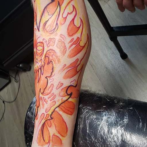 Explore break up tattoo ideas, creative tattoo ideas in Dallas, available at Change of Tides Tattoo