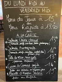 Menu / carte de Le petit gueuleton vézitien à Lafeuillade-en-Vézie