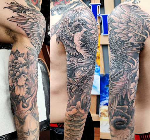 Explore scientific tattoo ideas, creative tattoo ideas in Seattle, available at Dragon Tattoo