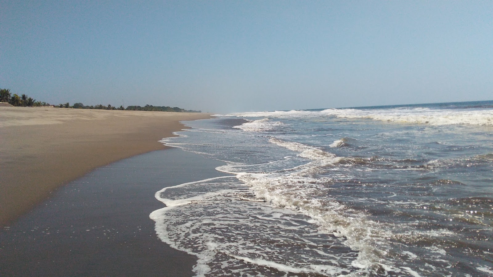 Foto av Gancho Suchiate beach med blå rent vatten yta