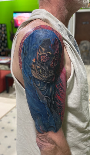 Explore grizzly bear tattoo ideas, creative tattoo ideas in Evansville, available at Ink Therapy 101