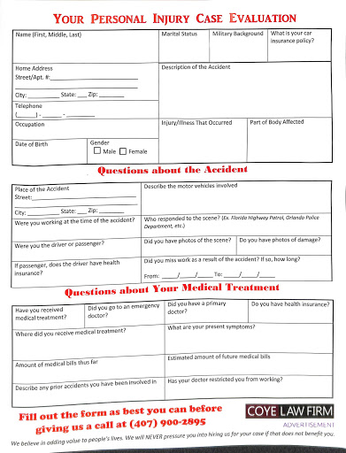 Personal Injury Attorney «Coye Law Firm», reviews and photos