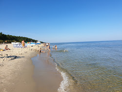 Photo de Katy Rybackie Beach avec rivage droit, long