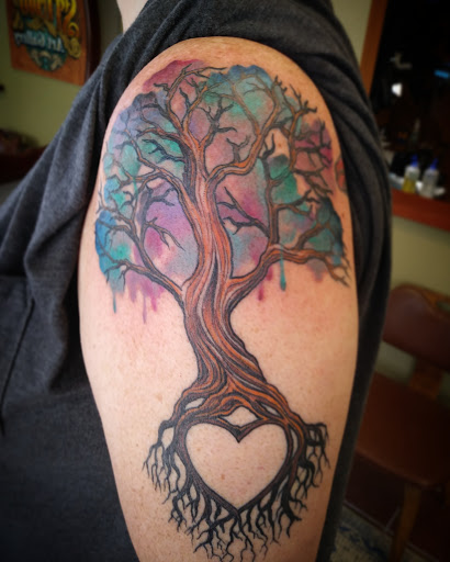 Explore good full sleeve tattoo ideas, creative tattoo ideas in Las Cruces, available at Camino Tattoo Studio & Art Gallery