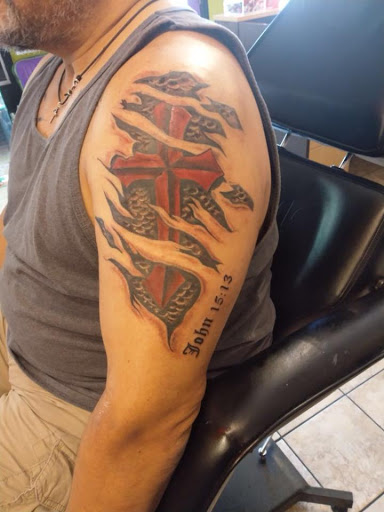 Explore 40k tattoo ideas, creative tattoo ideas in Amarillo, available at Music Box Body Art Studio