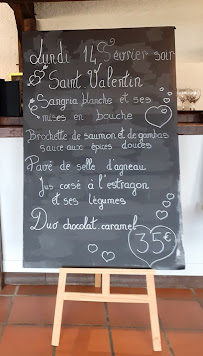 Restaurant français L'auberge du Pont des Meuniers à Martres-Tolosane (le menu)