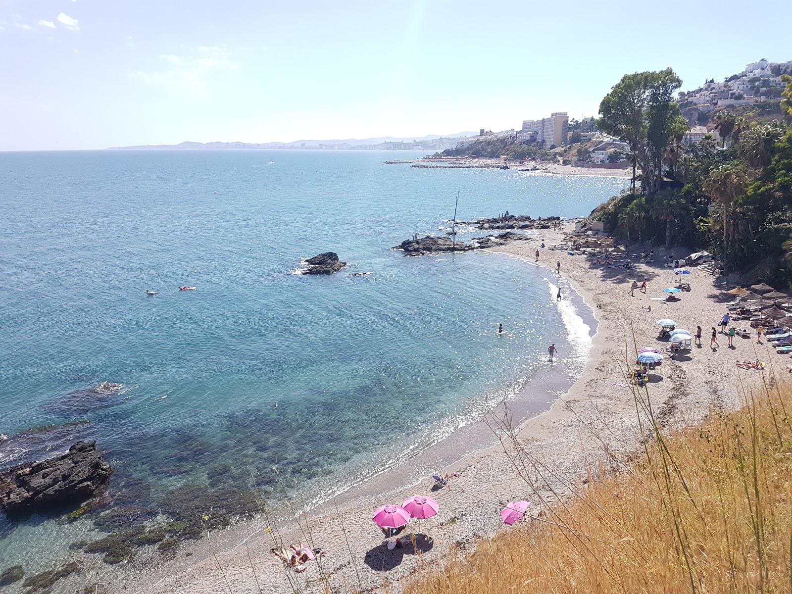 Foto von Playa de la Viborilla mit grauer sand Oberfläche