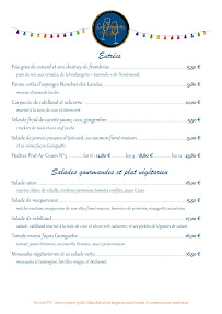 Restaurant La Guinguette à Rezé (le menu)