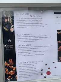 Carte du Restaurant du Donjon à Niort