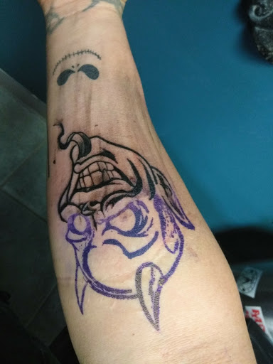 Explore tattoo ideas back of neck, creative tattoo ideas in El Paso, available at Santa Rosa Tattoo Studio