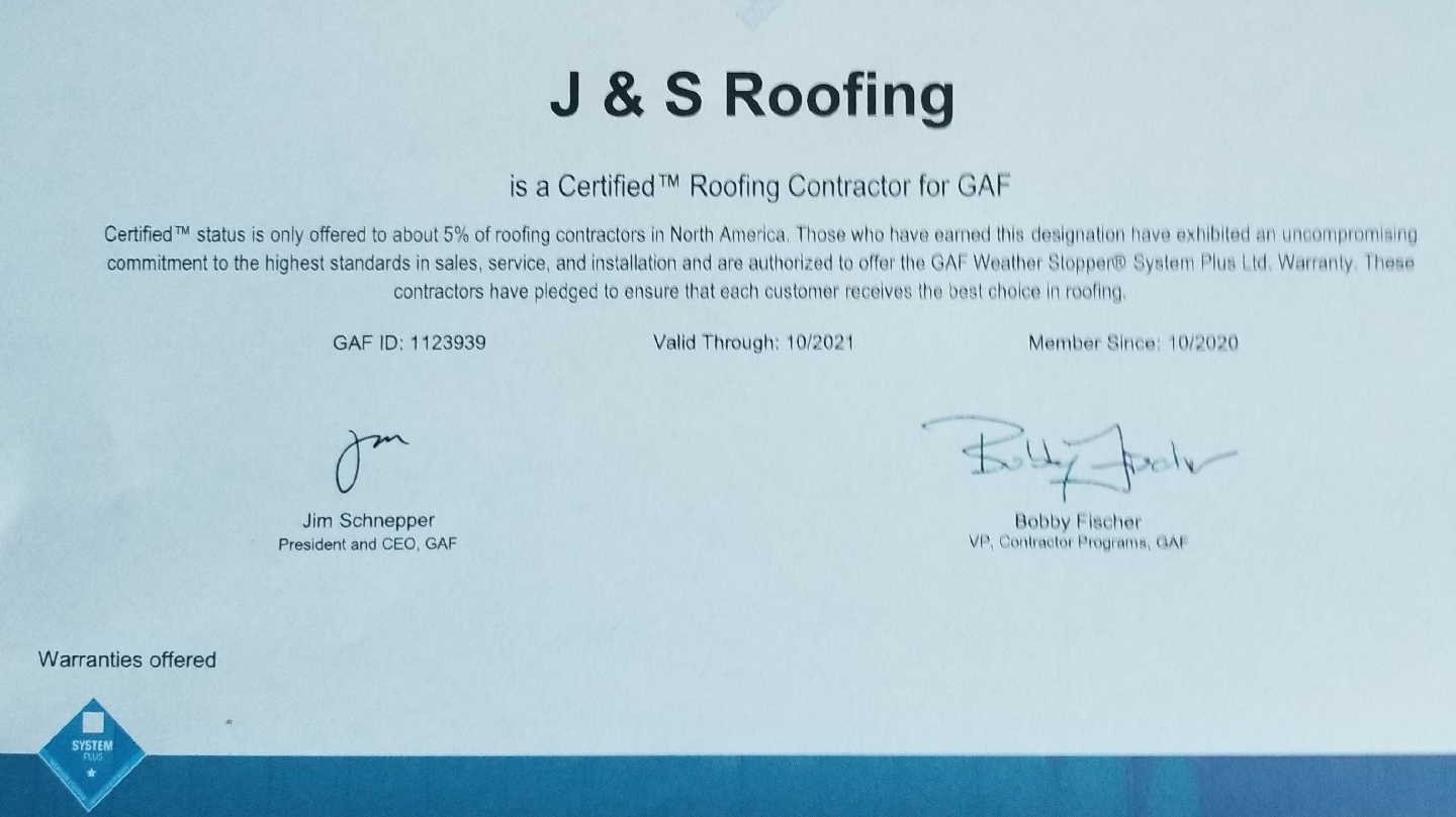 J & S Roofing — photo 1
