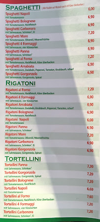 Menu / carte de Pizza Haus à Wendelstein