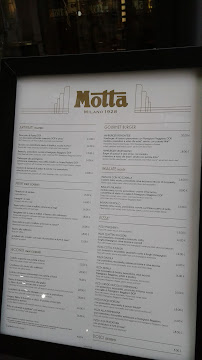 Motta Milano 1928 à Milan menu