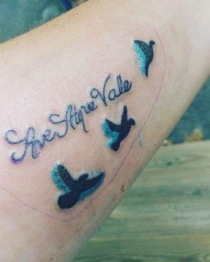 Explore mens sleeve tattoo filler ideas, creative tattoo ideas in Plattsburgh, available at Mad Pup Tattooing