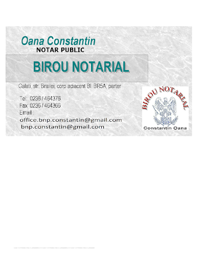 BIROU NOTARIAL CONSTANTIN OANA