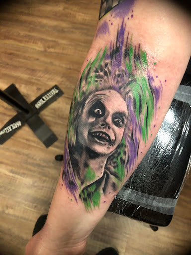 Explore cat and dog tattoo ideas, creative tattoo ideas in Melbourne, available at Bonnie n Clyde Tattoo Studio