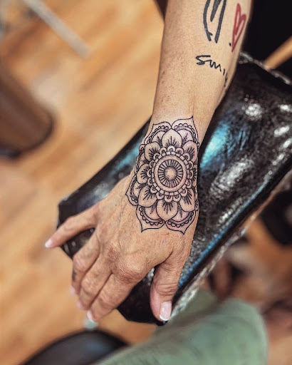 Explore blue collar tattoo ideas, creative tattoo ideas in Huntington, available at Timeless Tattoo Gallery