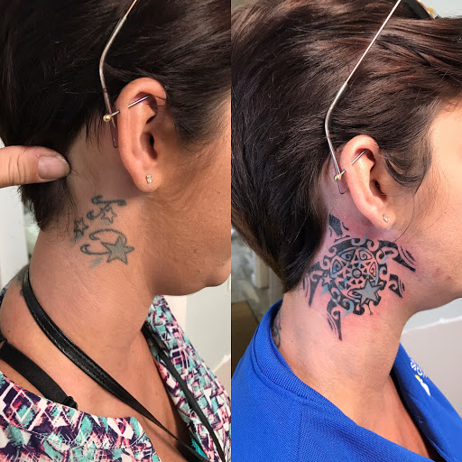 Explore dog lover tattoo ideas, creative tattoo ideas in Ocala, available at The Tattoo Gallery of Ocala LLC