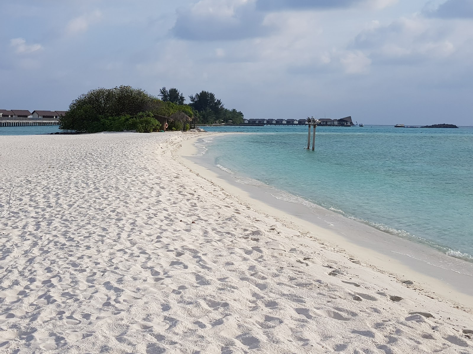 Photo of Falhumaafushi Resort Beach and the settlement