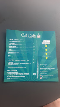 Menu / carte de Crêperie & Café T'antique à Ihringen