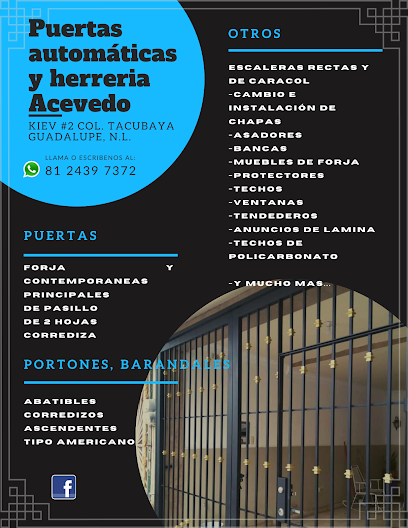 PUERTAS AUTOMÁTICAS Y HERRERIA ACEVEDO portada