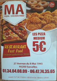 Ma-Pizza-Sarcelles à Sarcelles menu