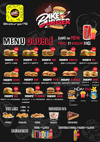 Menu du Bike Burger à Élancourt