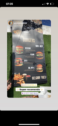 Le petit chef belge à Nazaré menu