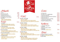 Menu du Circus food & drink à Rome