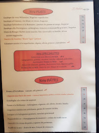 L'Italien à Paris menu