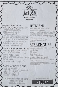 Menu du JET7.5 FOOD&DRINKS à Figueira da Foz