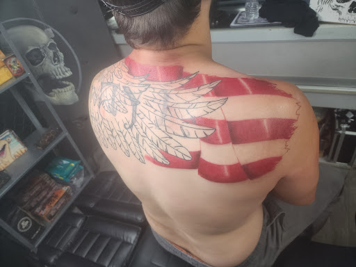 Explore heart attack tattoo ideas, creative tattoo ideas in Camby, available at Sick With It Tattoos