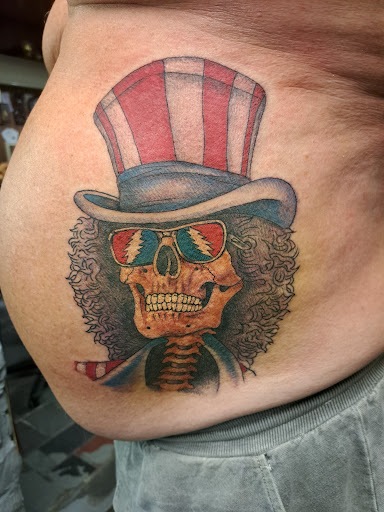 Explore unalome tattoo ideas, creative tattoo ideas in Philadelphia, available at Tattoo Odyssey Inc
