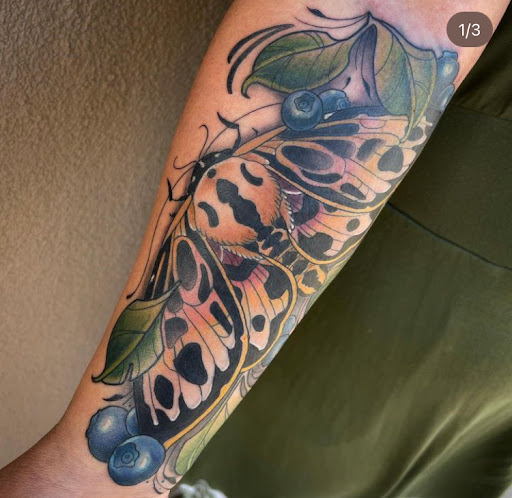 Explore neck tattoo ideas for woman, creative tattoo ideas in Prescott, available at BlackGold Tattoo