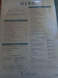 Carte du Restaurante O Cabeço à Maiorga