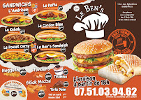 Menu / carte de Le BEN'S restaurant à Nice