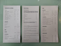 Menu / carte de Café, Bar, Pizzeria Lange-Ort à Hiddensee