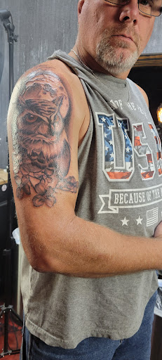 Explore family leg tattoo ideas, creative tattoo ideas in Davenport, available at Darkside Art Co.